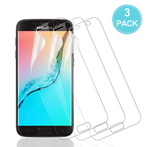 POOPHUNS Pellicola Protettiva per Samsung Galaxy S7 [3 Pezzi] [Non Vetro Temperato] Senza Bolle HD Trasparente TPU Schermo Protettivo Facile da Applicare per Samsung S7