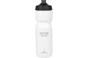 ZEFAL Sense Pro 80 - Borraccia per Bicicletta e Sport - Borraccia Bici Premium e Impermeabile - Bianco, 800ml, 85g