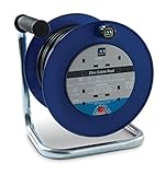 Masterplug LDCC2513/4BL Open Cable Reel with Thermal Cut-Out and Reset Button, 25 m 13 A 4 Socket (DIY &amp; Tools)