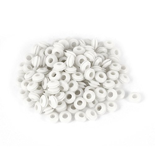 Sourcingmap 100 5 mm Inner Dia Weiß Gummi Kabeltülle Ring Kabel Displayschutzfolie