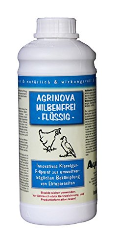 Milbenfrei Flüssig 1 Liter Kieselgur-Suspensionskonzentrat gegen alle Arten von Geflügel/Vogelmilben