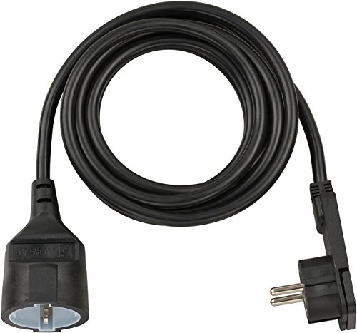 Brennenstuhl 1168980030 Cable de Plástico, 230 V, Negro, 3m