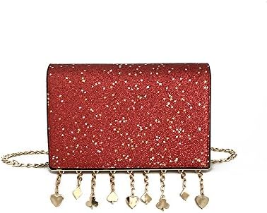 Women Youth Girls Crossbody Shoulder Bag Wallet Purses Boys Chest Gym Bags High School College Sports Dufflels Bike Waist Bags Ins Classic Fashion (H-Red)
