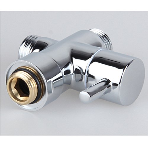 Gazechimp 3 Wege Umsteller Umstellventil Dusche Mische Ventil Armatur G3/4 “ G1/2“ ,Messing T-Typ Wasserhahn - 5
