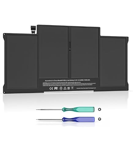 バッテリー100% M3 MacBook Air 16GB 256GB WISTAR A1466 Battery Compatible for MacBook Air 13 inch A1466(Mid