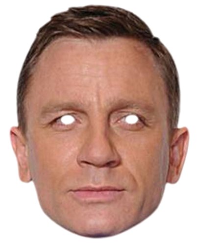 Preisvergleich Produktbild Halloweenia - Erwachsenen Daniel Craig Karneval Faschingsmaske, Mehrfarbig
