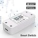 Produktbild HaoDeng Smart Schalter/Switch, Intelligente Zeitschaltuhr Wecker, Smart Home Fernsteuerung 10A mit IOS, Android APP/Alexa/Google Home ... (Bluetooth Mesh Smart Schalter)