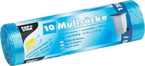 Preisvergleich Produktbild PAPSTAR M¸lls‰cke HDPE, 120 Liter, blau VE = 1