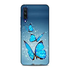 Lucent Crafts Premium Lovely Beautiful Slim Lightweight Shock Proof Hard Back Case Mobile Cover for Xiaomi Mi A3 (Sizzling Amazing Butterflies Girl Girlish 3D Printed)