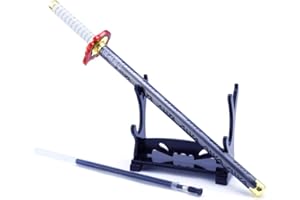 Hanaiette 1 stylo gel Demon Slayer modèle d'arme pour cadeau, collection, écriture avec support d'épée de recharge (Rengoku Kyoujurou)