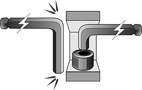 Bondhus Winkelschlüssel-Satz Kugelkopf Stubby SBLX7M metrisch, 7-teilig, extra lang, 16792 - 3