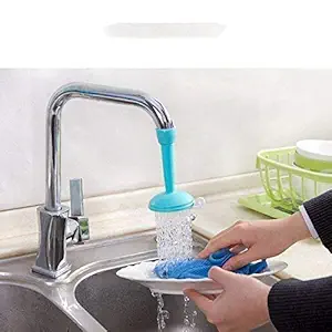 Akiba store ABS and PVC Adjustable Tap Extender Sprinkler Head Water Saving Faucet for Kitchen, Bathroom (Standard Size, Random Colour)