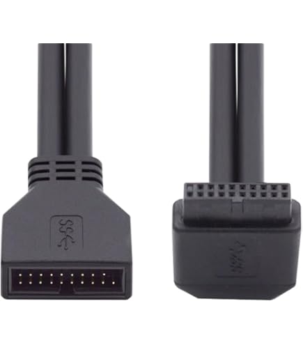 Bolwns F48 USB 3.0 Verlängerungskabel Ntern 19p Pfostenbuchse 19p 2x Usb 3 0 Computer Kabel