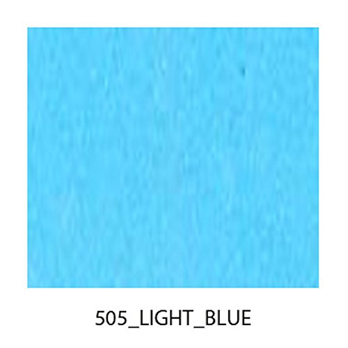 (EUR 25,80 / Quadratmeter) FLOCKFOLIE Light Blue 505 BÜGELFOLIE TOP ! Preistip Flex Flock 1 M x 50 cm - 2