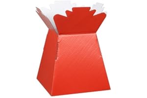 APAC Red Living Vase Flower Box Flower Bouquet Transporter, Sweet Tree Box