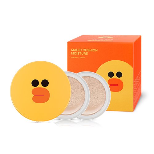 [Missha X Line Friends] Magic Cushion Moisture + 2 Refills - Yellow Sally Case (#21)