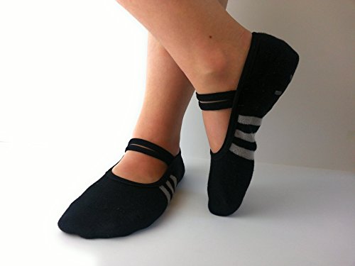 Sehr bequeme Damen Socken mit Massage Funktion, anti-rutsch. WeWee abs Socken sind ideal für Fitness, Yoga, Pilates und andere Fitness, Einheitsgröße, passend für Größe 37-41 - 8