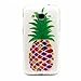 Price comparison product image MUTOUREN Samsung Galaxy Core Prime G360 case cover TPU Silicone Gel Case crystal clear shock proof soft durable scratch resistant Jelly Rubber TPU protective case cover shell with beautiful colorful pattern design-colorful pineapple