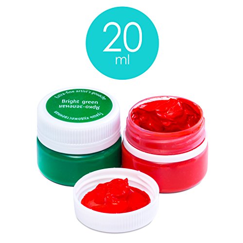 Profi Gouache Farben Set – 16 x 20 ml Näpfchen – feine Gouache Malerei – von Nevskaya Palitra „Master Class Qualität“ - 2