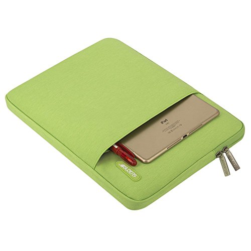 MOSISO Polyester vertikalen Stil Wasserabweisend Laptop Sleeve Case Bag Hülle Schutzhülle Notebook Tasche Schutzabdeckung für 13-13.3 Zoll MacBook Pro, MacBook Air, Notebook Computer, Greenery - 6
