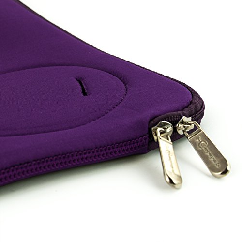 Neopren Laptop Notebook Hülle Laptop Tasche Sleeve Farbauswahl Case 15,4″/17″ Zoll Lila - 6