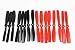 Produktbild Unbekannt 16PCS 6045 Bull Nose Props ABS Propeller CCW CW for QAV250 ZMR 250 270 280 Quadcopter Multi-Rotor (Red Black)