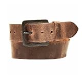 GRÖSSENHINWEIS: STRONG DESERT VINTAGE Herren Ledergürtel Made in Germany hellbraun 90