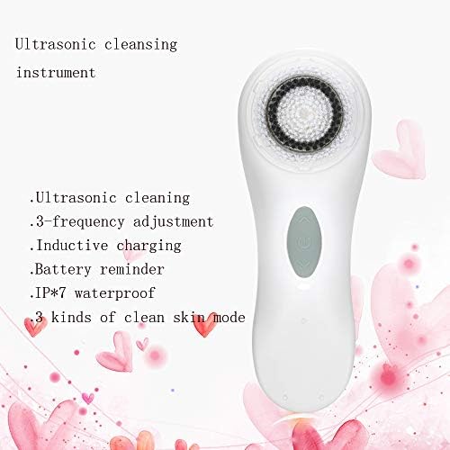 MWJK Ultrasonic Wave Facial Cleansing Brush,Beauty Equipment,Electric Silicone Face Massager Brush Waterproof Anti-Aging Skin Cleanser And Deep Exfoliator Makeup Tool