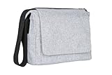 Lässig Green Label Small Messenger Bag Update Wickeltasche/Babytasche inkl. Wickelzubehör black melange