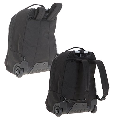 BESTWAY Trolley DRIVE PACKER Rucksacktrolley Trolly Laptoptrolley Schultrolley (Schwarz) - 8
