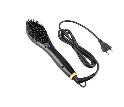 3 in 1 Curling Iron Wand Set- Hair Curlers Hair Straightener with Ceramic Coating Hairbrush 3 Interchangeable Vessels Hair Straightener Brush