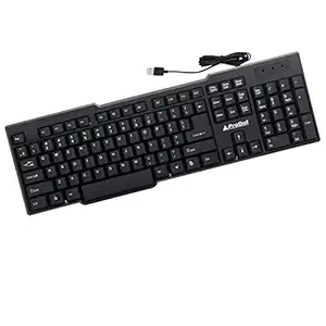 ProDot KB-207 USB Standard Keyboard (Color: Solid Black)