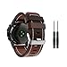 Produktbild Altsommer Armband 27mm für Garmin Fenix 5X GPS-Uhr Vintage Leder mit Werkzeugen Band Strap Edelstahlschließe,Uhrenarmbänder Edelstahl Gürtelschnalle Ersetzen für Herren Frauen (Braun)