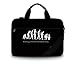 Produktbild Luxburg® Design gepolsterte Business- / Laptoptasche Notebooktasche bis 15,6 Zoll mit Schultergurt, Mehrzwecktasche, Motiv: Nerd Evolution