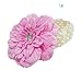 Peony Flower Hair Clips with Crochet Headbands for Baby Toddler Youth Girls