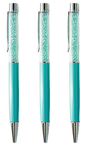 Blue Vessel Crystal Kugelschreiber Pen Roller Ball Pen Geschenk Briefpapier Büro Schulbedarf (Blau)