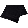 Fit Shape Asciugamano Palestra in Microfibra 50x100 cm – Leggero, Compatto, Asciugatura Rapida – Sport, Corsa, Yoga – Nero