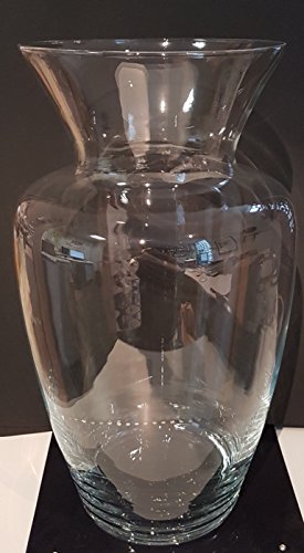 Vase hohe Glasvase übergroße Bodenvase Klarglas XXL Riesen Blumenvase, Windlicht Kristallglas grosse Öffnung 27 cm, Höhe 50 cm, mundgeblasen Oberstdorfer Glashütte - 2