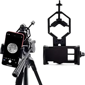 Abhsant Mobile Phone Adapter,Universal Tripod Adapter Compatible with Diameter Binoculars/Monocular/Telescope/Microscope/Hunting Scope/Astrophotography for Smart Phones