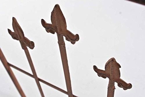 CLP Rosenbogen EMMA, Eisen pulverbeschichtet, ca. 150 cm breit, ca. 250 cm hoch, Metall Rankhilfe antik braun - 7