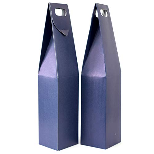 Duhalle 170 astucci per Bottiglia di Vino, in Cartone, Colore: Blu, Confezione da 2