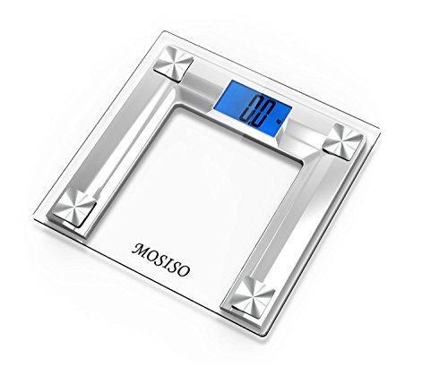 Preisvergleich Produktbild MOSISO Digitale Personenwaage für körperliche Untersuchung Farbe: Weiß