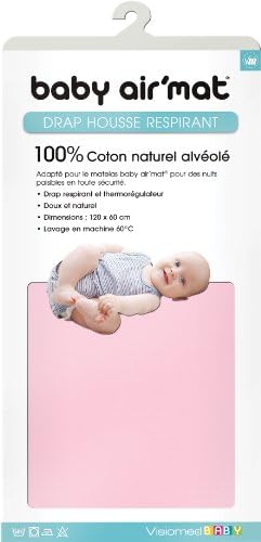 Visiomed Baby Organic Honeycomb Cotton Slip Cover (Pink)