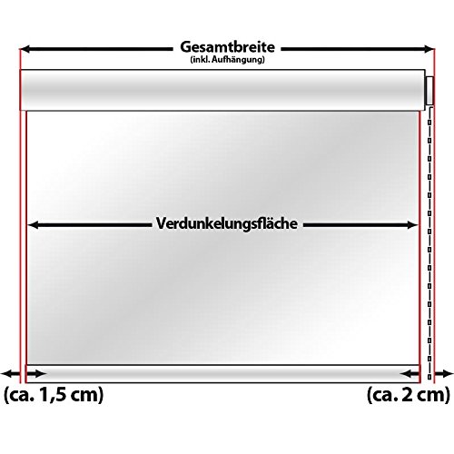 casa pura® Jalousie Vista | tageslichtdurchlässig und stufenlos justierbar| in 16 Größen | Himmelblau | 65x130cm (B x L) - 7