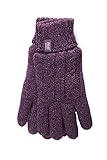 HEAT HOLDERS - Damen Thermisch Winter Handschuhe in 7 Farben (S/M, Lila)