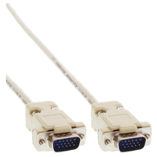 InLine VGA Kabel - 15pol HD Stecker / Stecker - geschraubt - 2m, 17707B