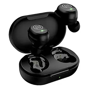 Noise Shots Neo 2 Wireless Earbuds with Gaming Mode, Powerful Bass, Hands Free Calling, Full Touch Controls, Fintips for Secure Fit and 20 Hour Playtime (Raven Black)