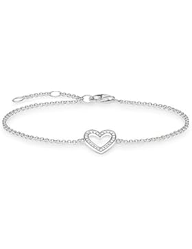 Thomas Sabo Damen-Armband 925 Silber Zirkonia weiß 19.5 cm-A1553-051-14-L19,5v