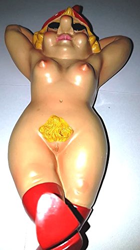 Gartenzwerg Exhibitionist wetterfest , Porno Zwerg , Nudist FKK Garten-Zwerg liegend (Nackte Frau) - 3