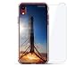 Produktbild Luxendary Designer, 3D-Druck, Mode, Luftpolster-Kissen, 360 Glas-Schutz-Set für iPhone XR - Klare Albanian Flagge, SpaceX Falcon 9 Rakete, Landung auf dem Ozean, farblos